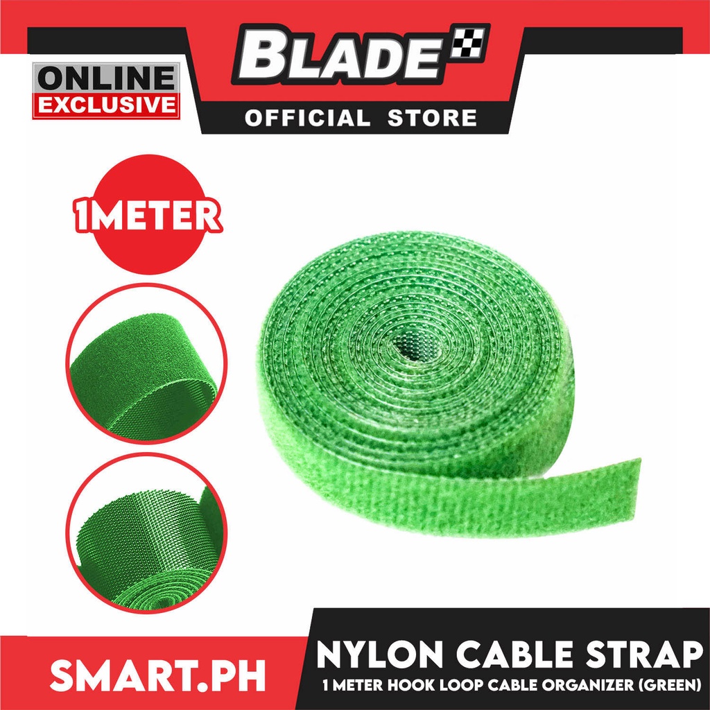 Nylon Cable Velcro Strap 1 meter Hook And Loop Cable Wire Organizer