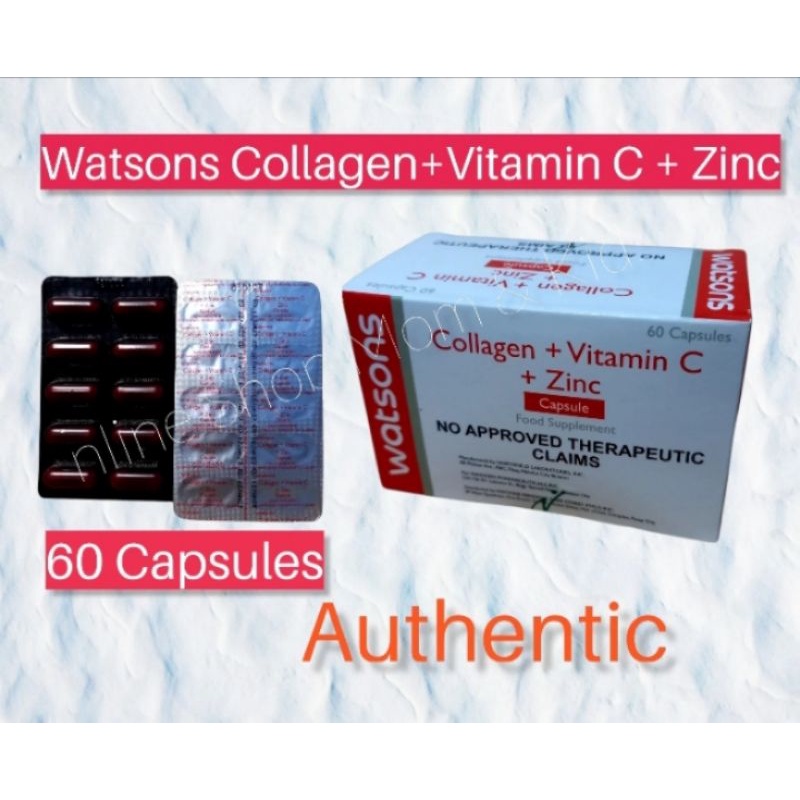 Watson Collagen Vitamin C +Zinc 350mg Shopee Philippines