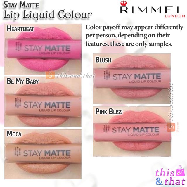 rimmel stay matte liquid