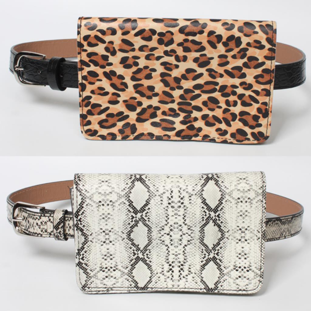 leopard print waist bag