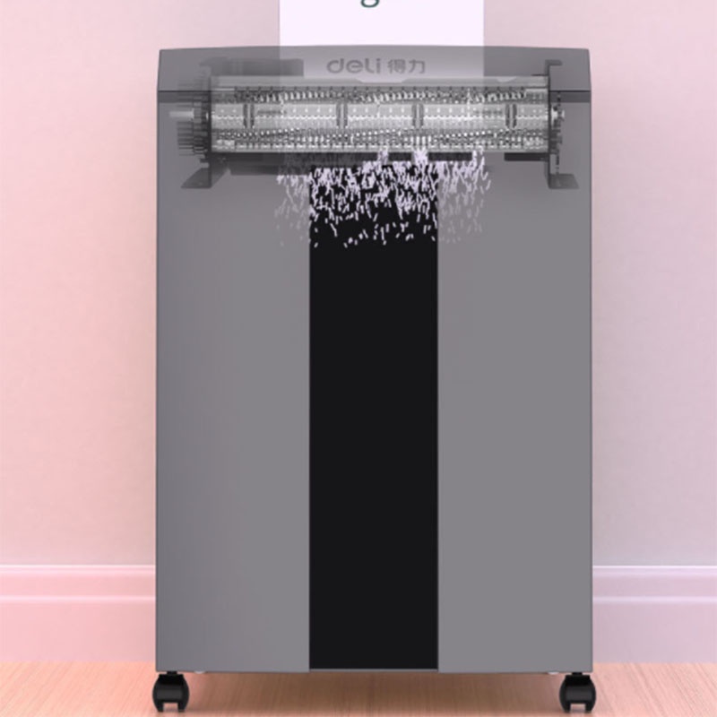 Deli 400W Paper Shredder Machine 16 Sheets Paper Feeder 30L Automatic Paper Cutting Machine 9906