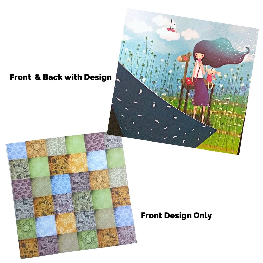 Scrapbooking, Paper Pack by 10s, Assorted Design Shopee Philippines