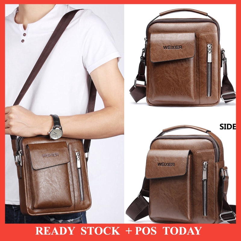 leather travel shoulder bag