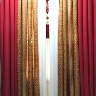 5 In 1 Plain Curtains With Tassels Shopee Philippines