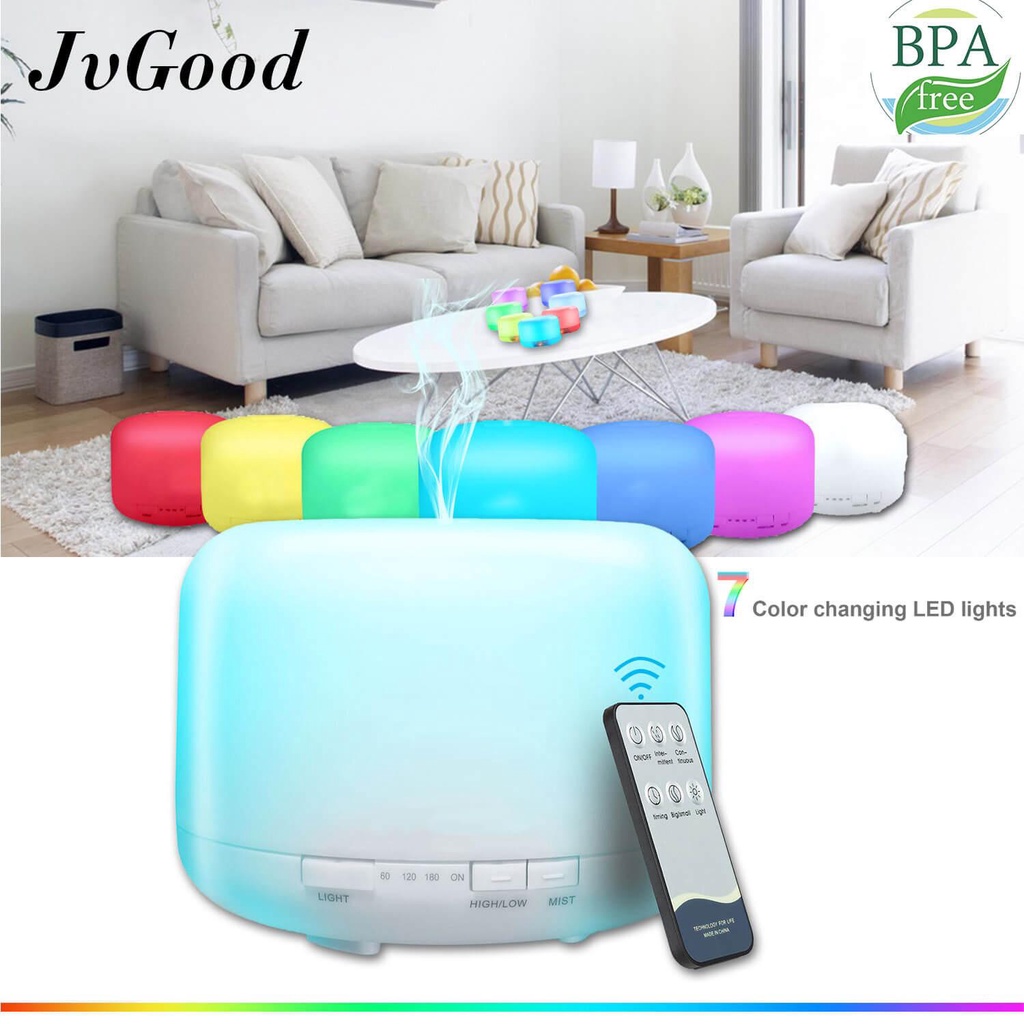 JvGood Air Humidifiers Ultrasonic Aroma Diffusers Purifiers Cool Mist Humidifiers Essential Oil