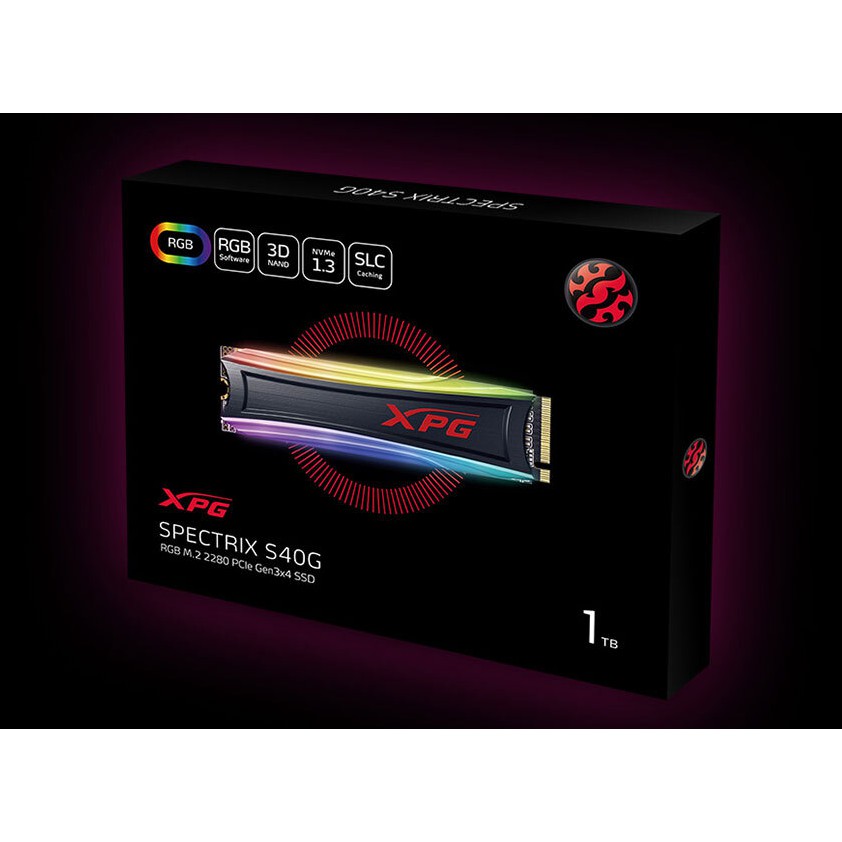 ADATA XPG Spectrix S40G 512GB/1TB RGB PCIE GEN3X4 M.2 2280 NVMe ...