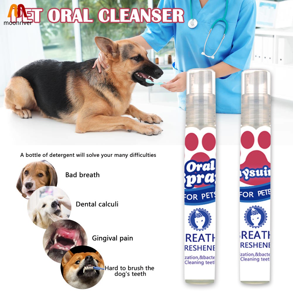 Pet Breath Freshener Mouth Oral Spray Fresh Breathing Dental Care for