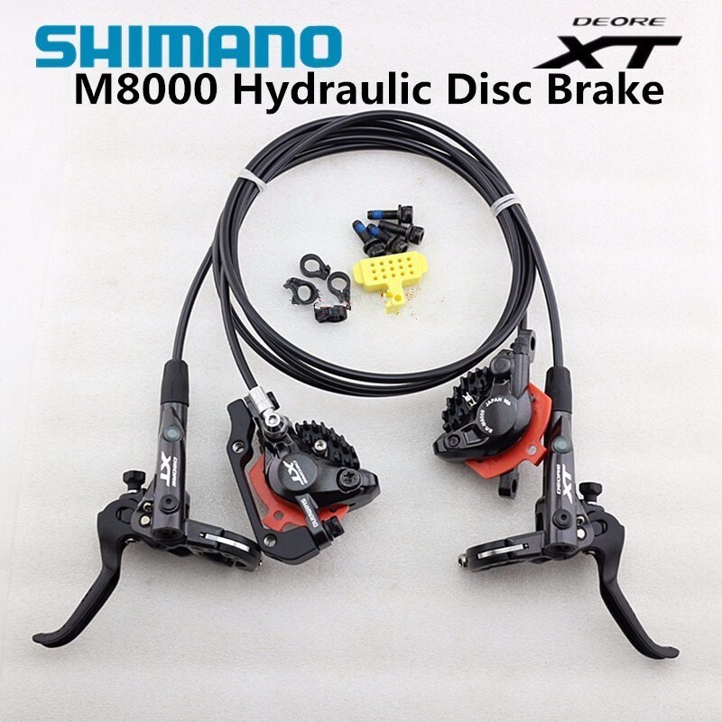 shimano xt m8000 front and rear disc brake set