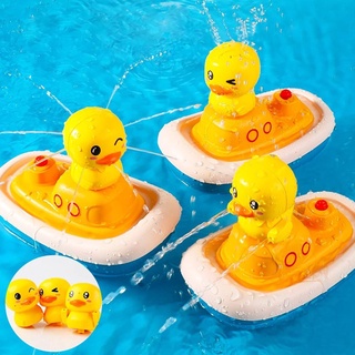 Children's Water Duck Toys Electric Rotating Water Spray Duckling Shower Baby Bathroom Bath Toys #3