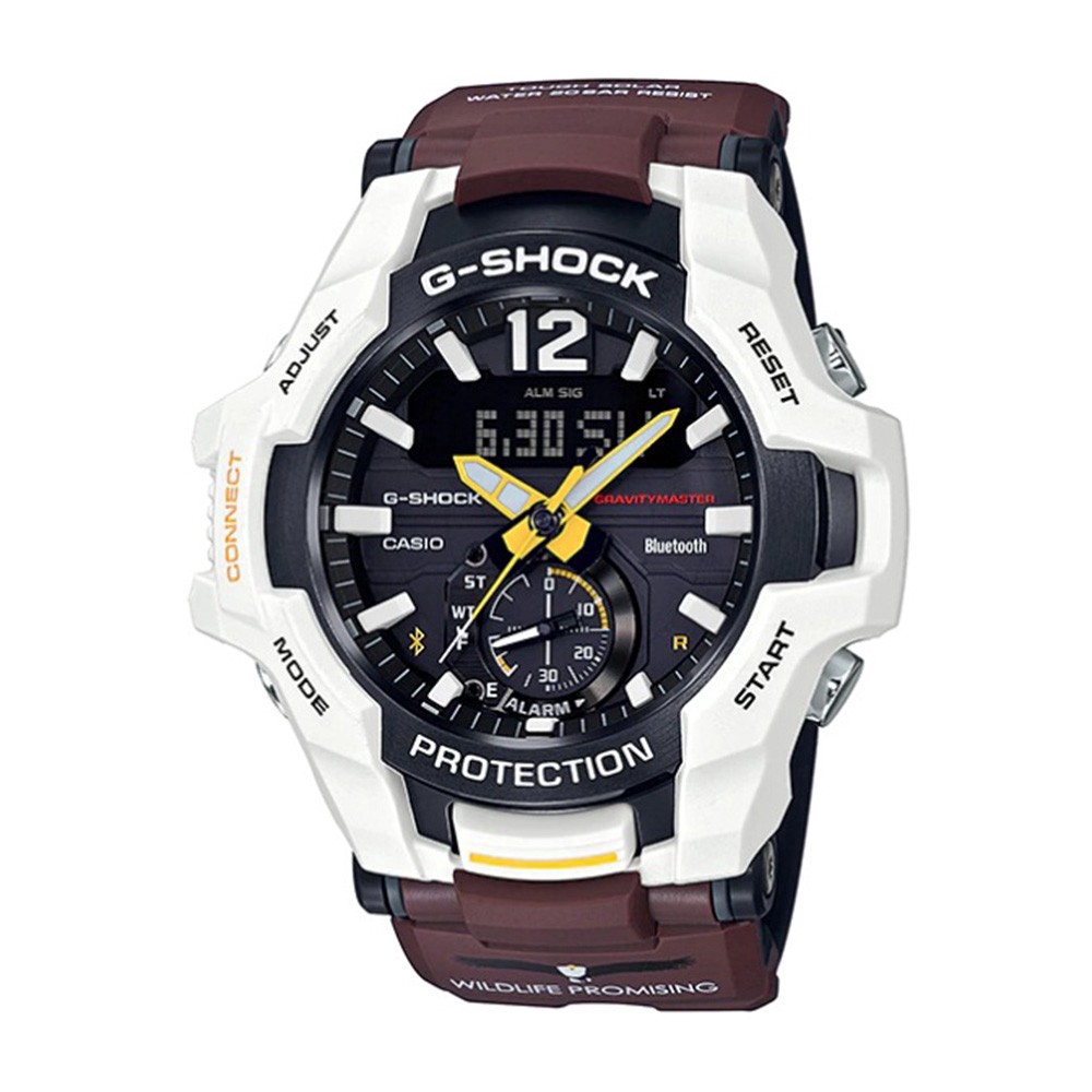 Casio G Shock Gr B100wlp 7a Gravitymaster Bluetooth Tough Solar Watch Black White Shopee Philippines