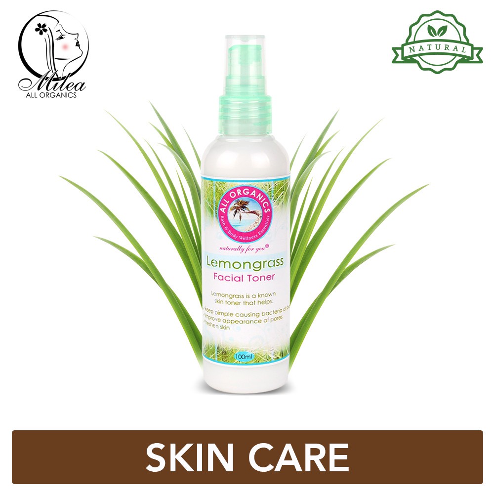 Milea All Organics Lemongrass Facial Toner 100ml | Shopee ...