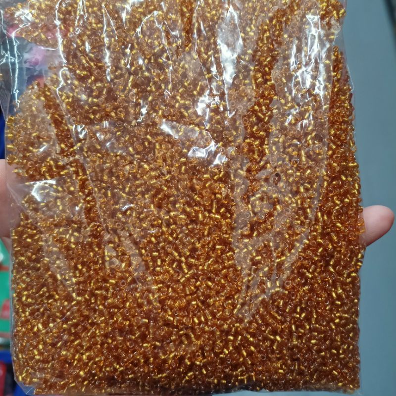 big pack seed beads clear light brown 2mm/3mm/4mm | Shopee Philippines