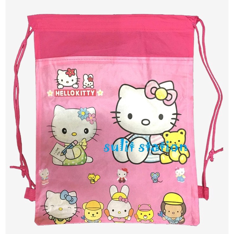 12pcs HELLO cat KITTY THEMED BIRTHDAY PARTY DRAWSTRING ECO DRAW STRING ...