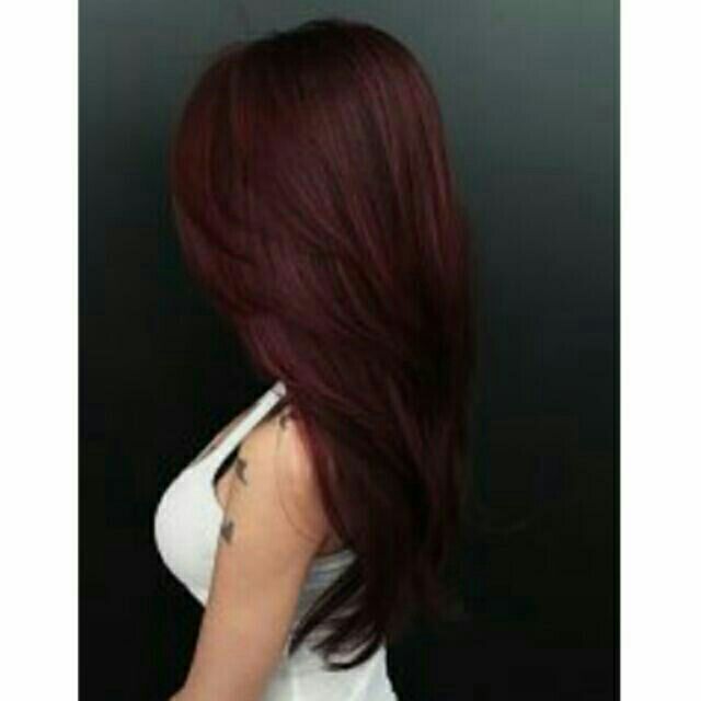 Medium Burgundy Red Hair Color Permanent Hair Color