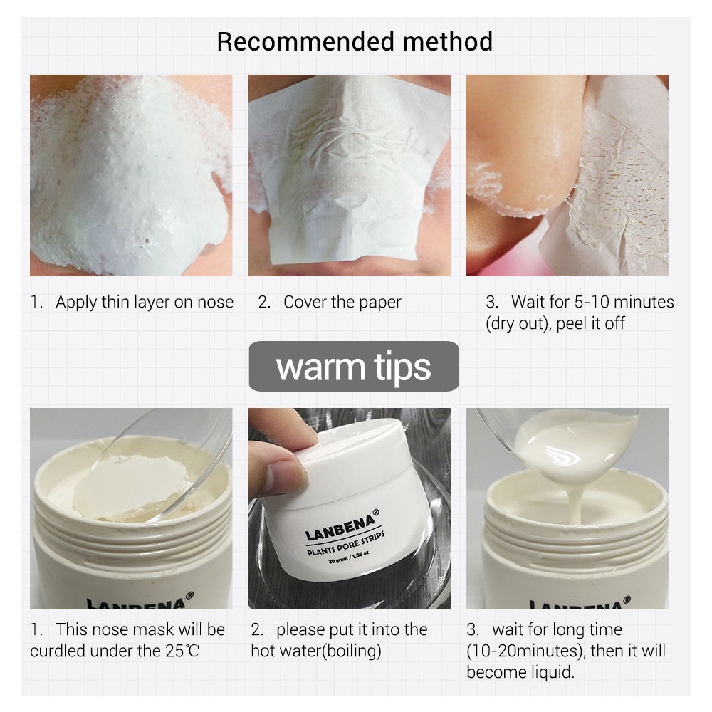 (in stock)LANBENA Black Head Cleansing Cream to Remove Acne Cutin and Repair Pore Facial Mask/30g