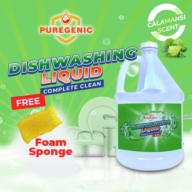 Dishwashing Liquid Soap Calamansi Antibacterial 1 Gallon Puregenic