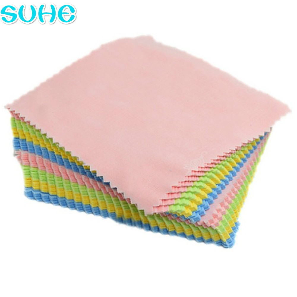 SUHE 10PCS Microfiber Cleaner Phone Screen Glasses Cleaning Cloths ...
