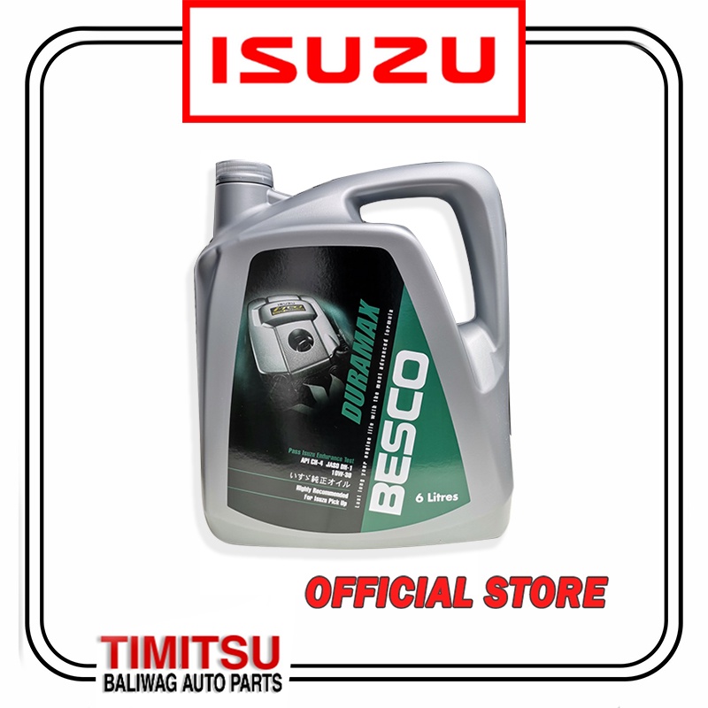 Engine Oil 10W30 Synthetic Blend 6L Besco Isuzu Genuine Shopee