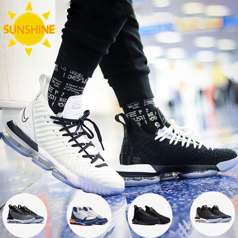 Nike LeBron XVI 16 Basketball Shoes LBJ16 James16 Black White Male Female  Sports Training running | Shopee Philippines
