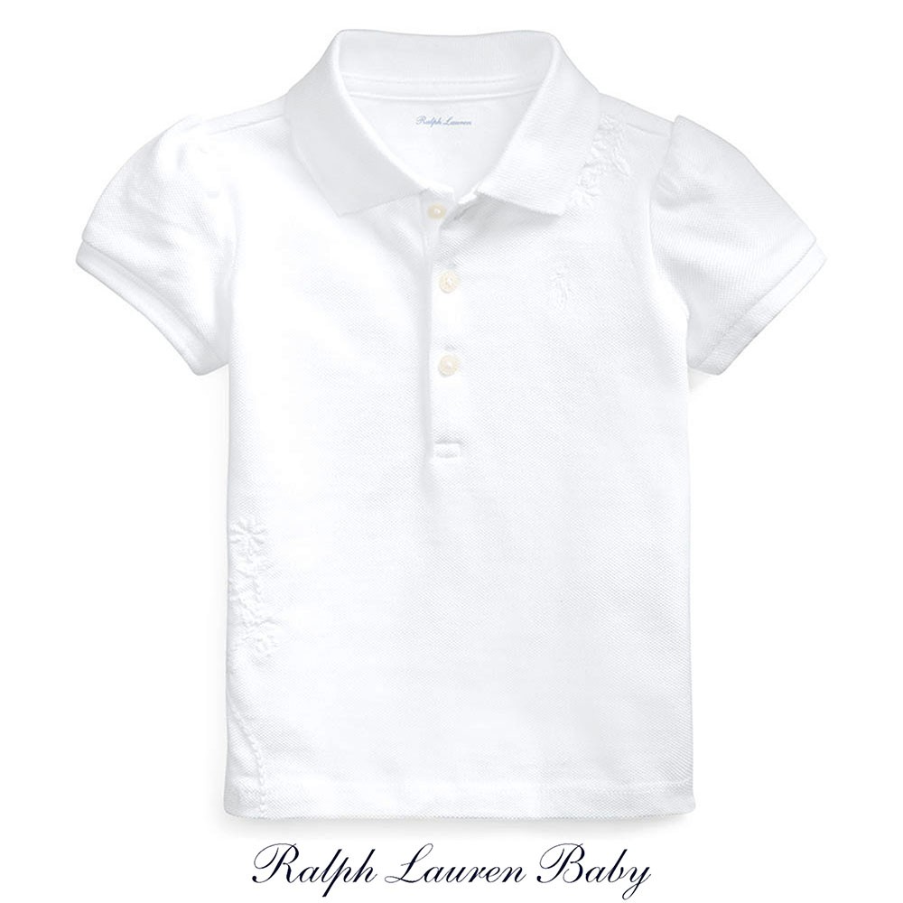 childrens white ralph lauren shirt