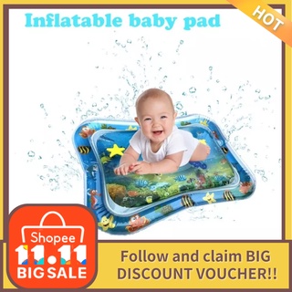 [COD] New Design Baby Water Play Mat Inflatable Infant Tummy Time Toddler For Baby Fun Activity Kids