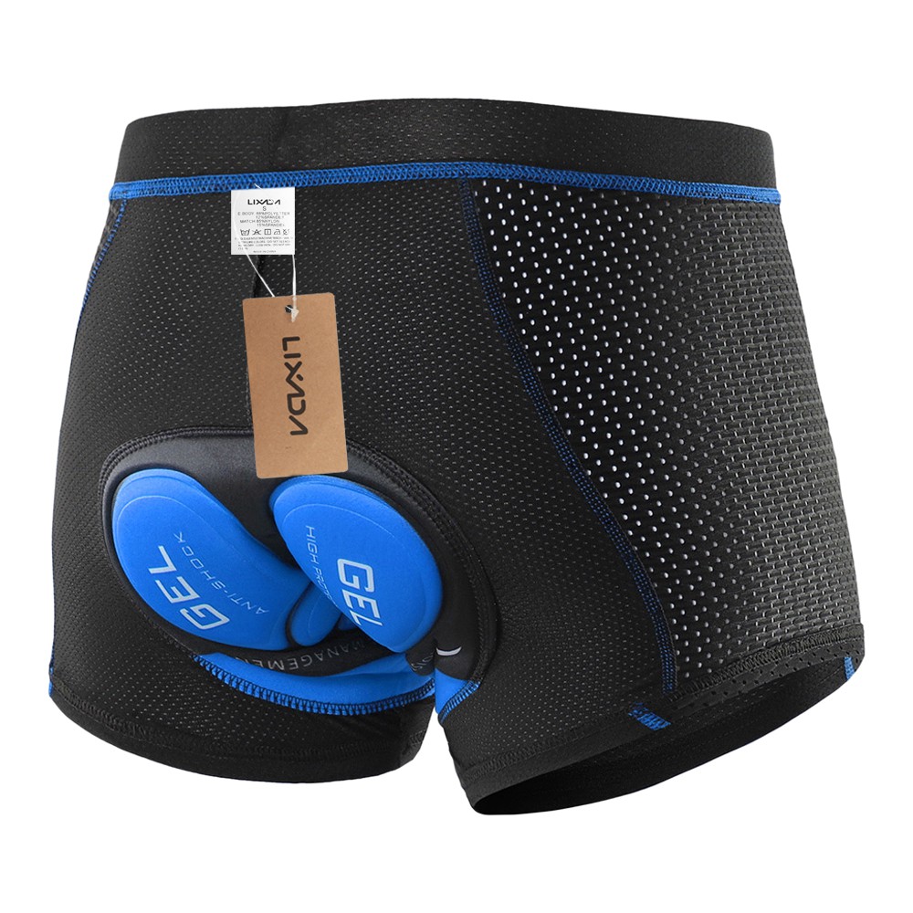 Lixada 4 Colors Men Cycling Underwear Shorts Breathable Gel Padded MTB