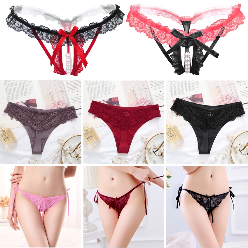 Pearl Massage G-string Thongs Women Lingerie Porn Sexy Lace Panty | Shopee  Philippines