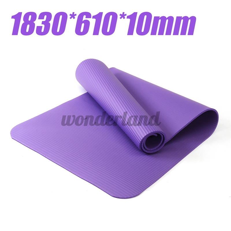 【READY STOCK】NBR Thick Yoga Mat Non Slip Pad Exercise Sports Fitness