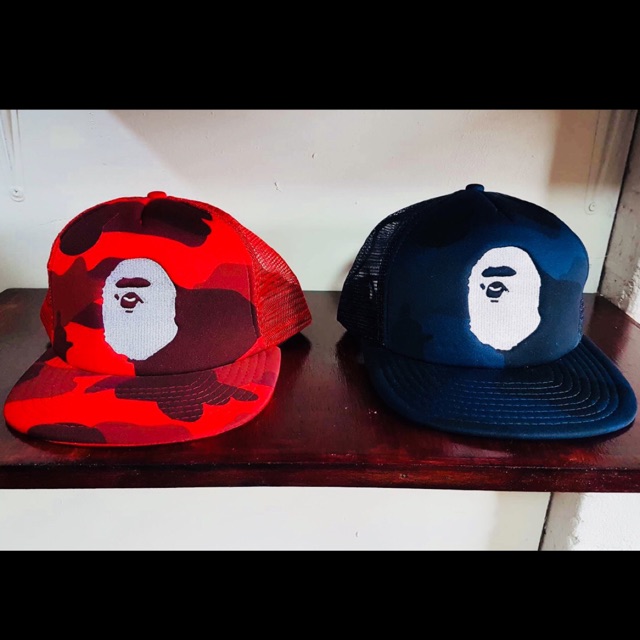 A Bathing Ape pe Bape Camo Snapback Net Cap With s Shopee Philippines
