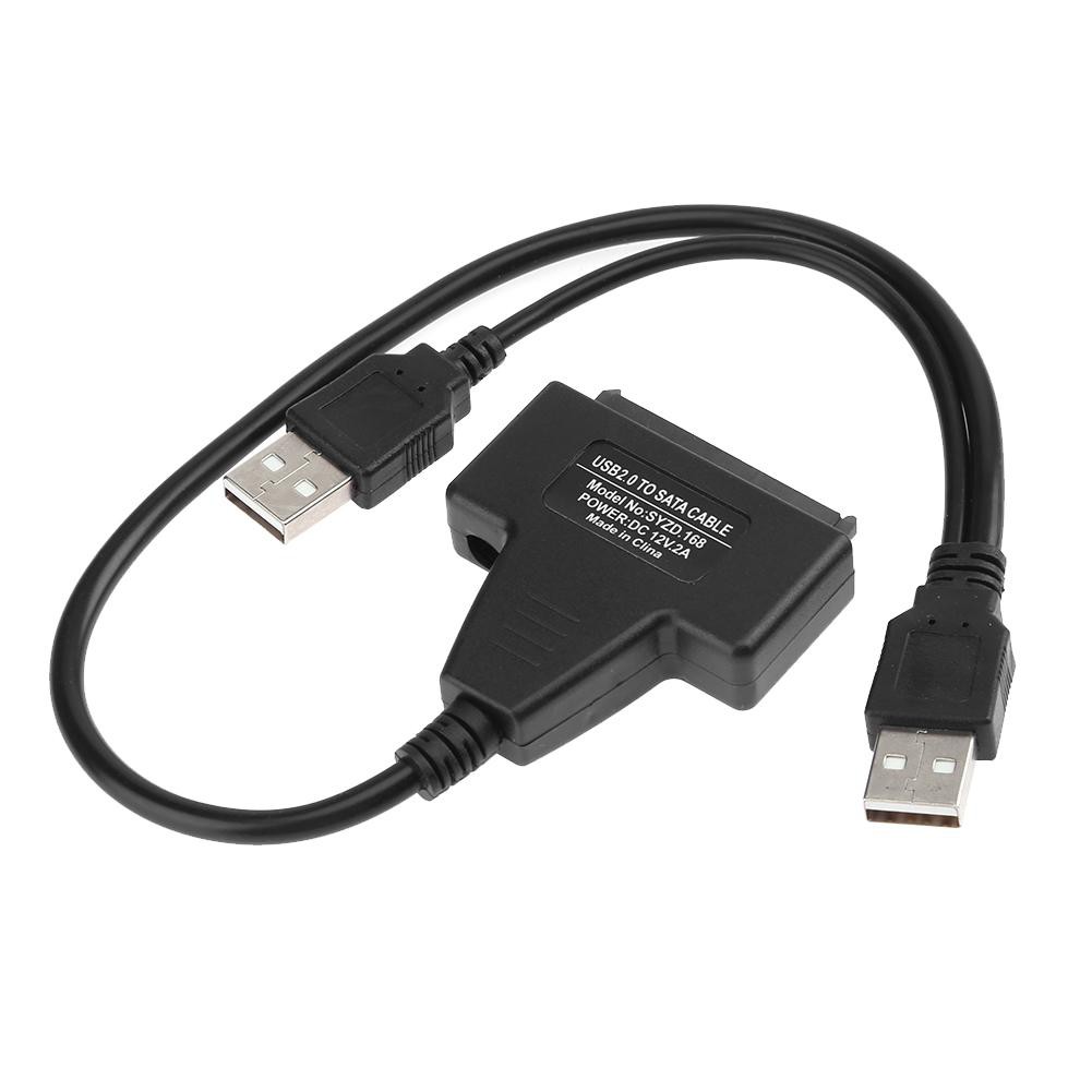 Cikugo Usb 2 0 To Sata 2 5 3 5 Adapter External Power Ssd Hard Drive Converter Cable Shopee Philippines