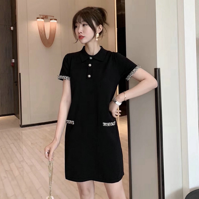 gold shirt dress