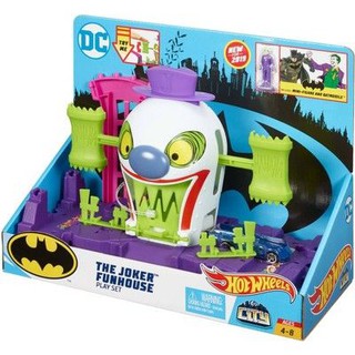 hot wheels dc comics the joker funhouse adventure playset