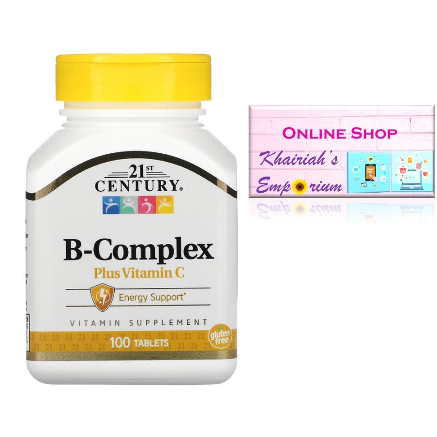 21st Century, B Complex Plus Vitamin C, 100 Tablets | Shopee Philippines