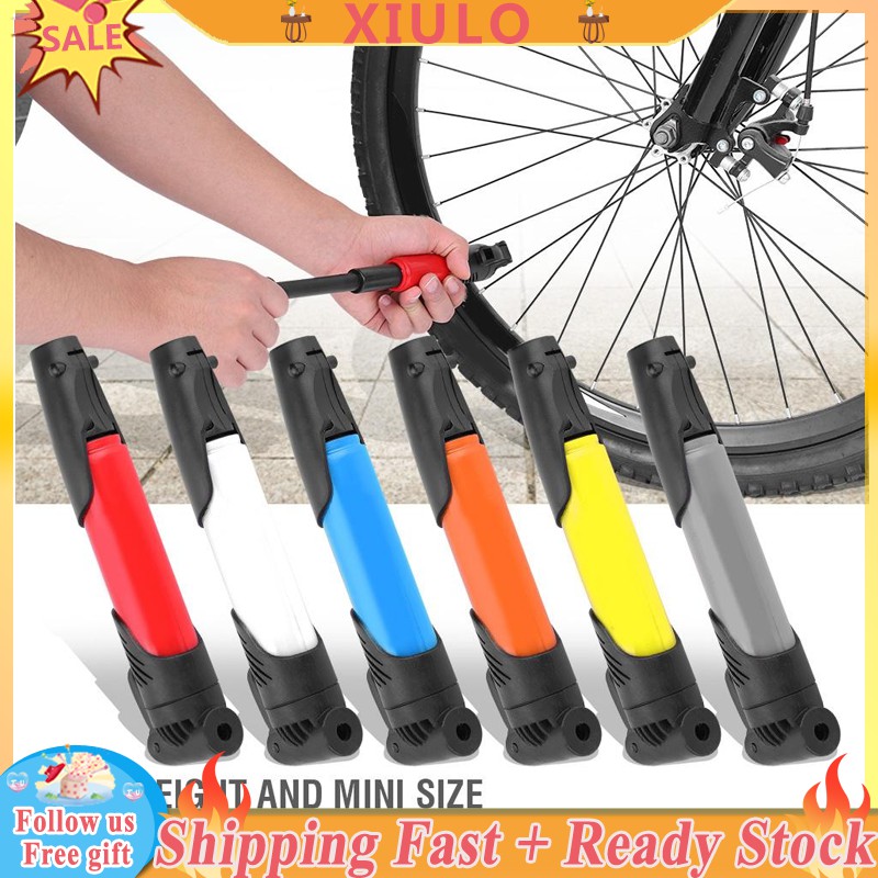 Mini Portable Air Pump For Bicycle Bike Cycle Tyre Ball Tube Valve Conversion