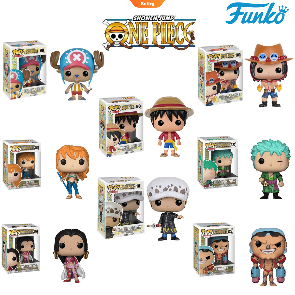 Funko Pop Anime One Piece Luffy Zoro Law Fanky Nami Chopper Hancock Ace 98 99 100 101 327 328 329 3 Shopee Philippines