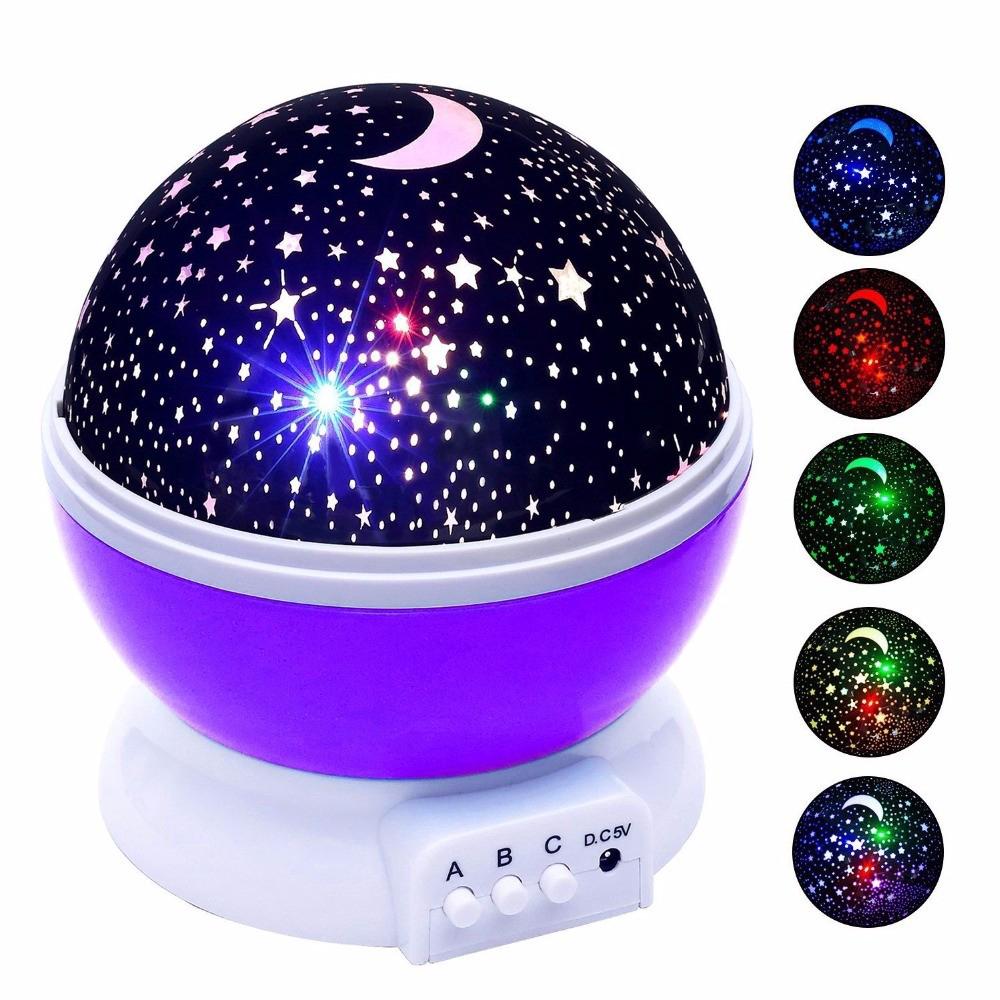 rotating star night light