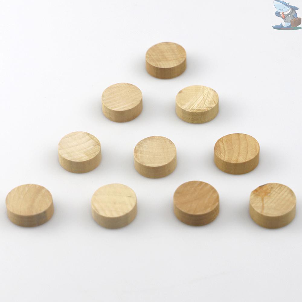 10pcs Wooden Chess Pieces Hockey Catapult Accessories Board Game Parent-child