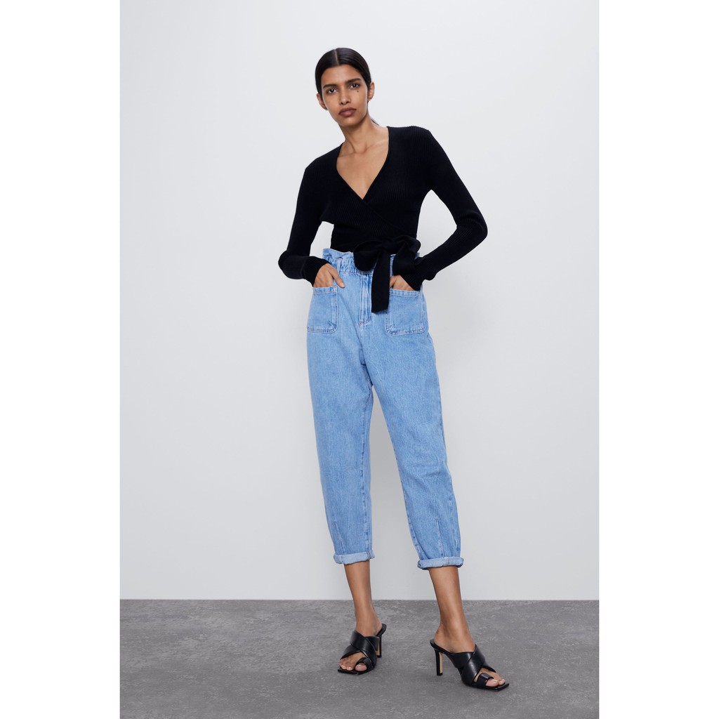 zara paper bag jeans