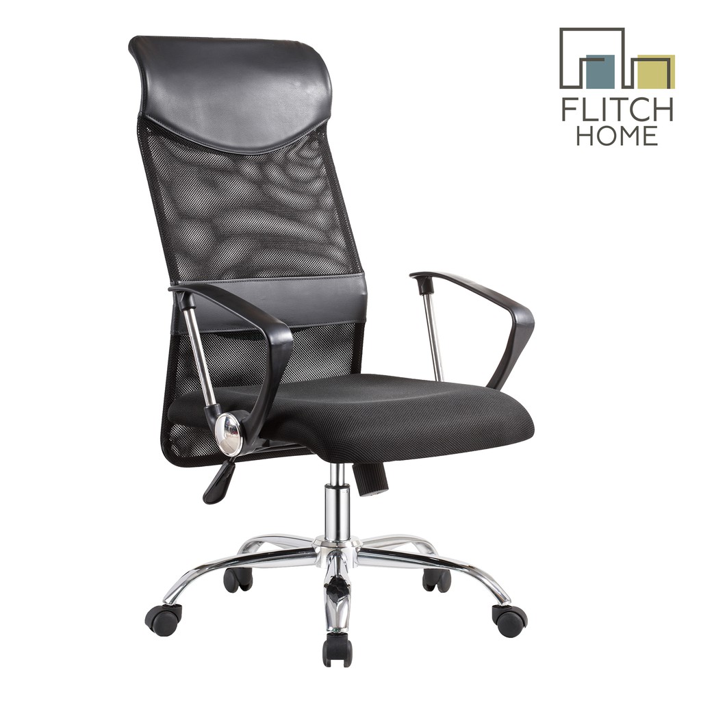 Flitch Home Fh 7800 Luxury Edition High Back Mesh Office Chair Black Shopee Philippines