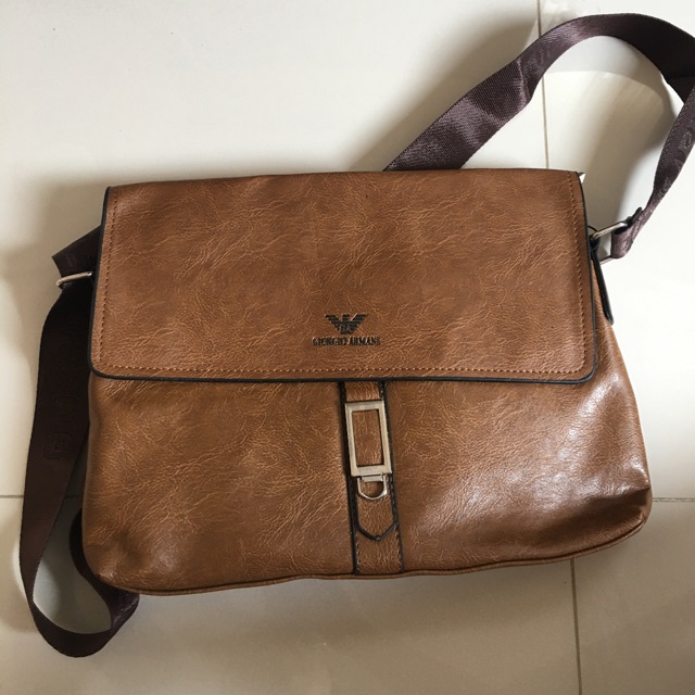 Giorgio armani sling bag / messenger bag | Shopee Philippines