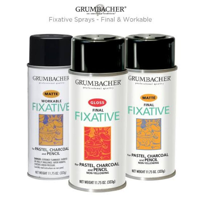 Grumbacher Gloss Brilliant Final Fixative (For Pastel, Charcoal