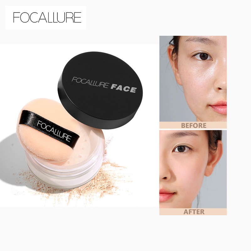 FOCALLURE 3Colors Loose Setting Powder Oil Control Silky Smooth Powder ...