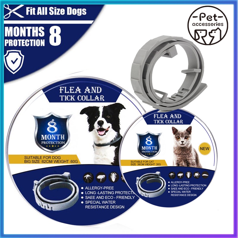 Pet flea collar 8 Months Lasting Protection Anti Insect Flea Tick