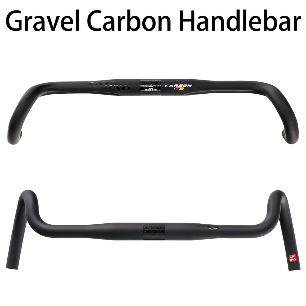 Carbon Gravel Handlebar Big Flare Cyclocross Road Bike Handlebars 370/390/410mm