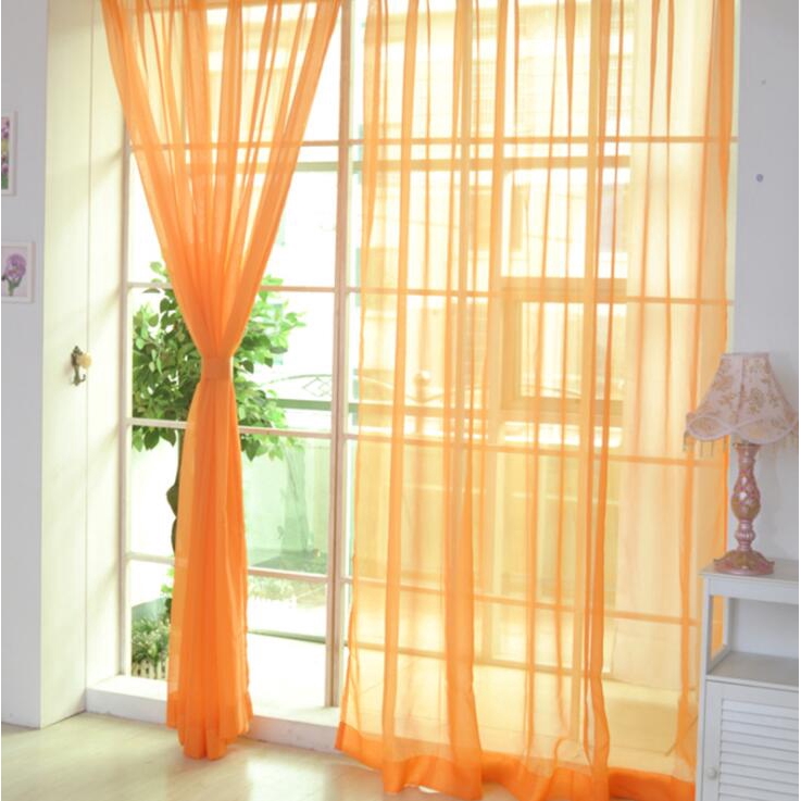 orange window scarf