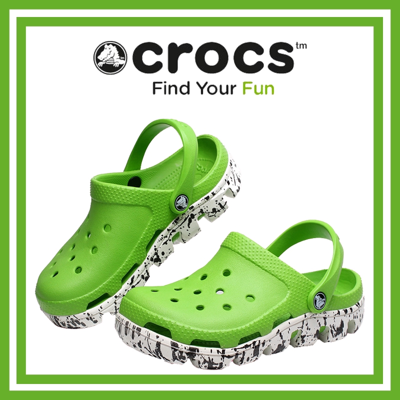 crocs green shoes