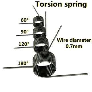 2.5mm Double torsion spring Torsion spring New 5pcs Wire diameter 