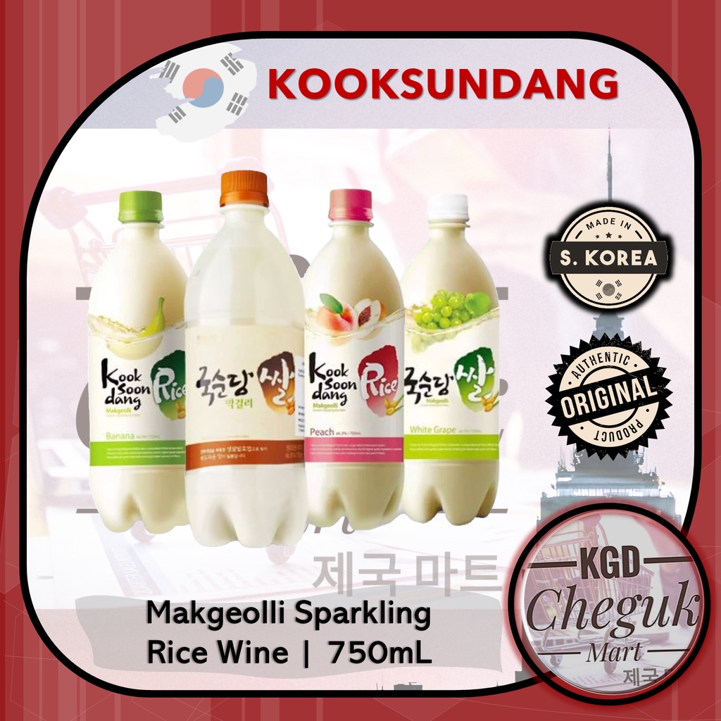 Kooksoondang Makgeolli Sparkling Traditional Korean Rice Wine 750mL ...