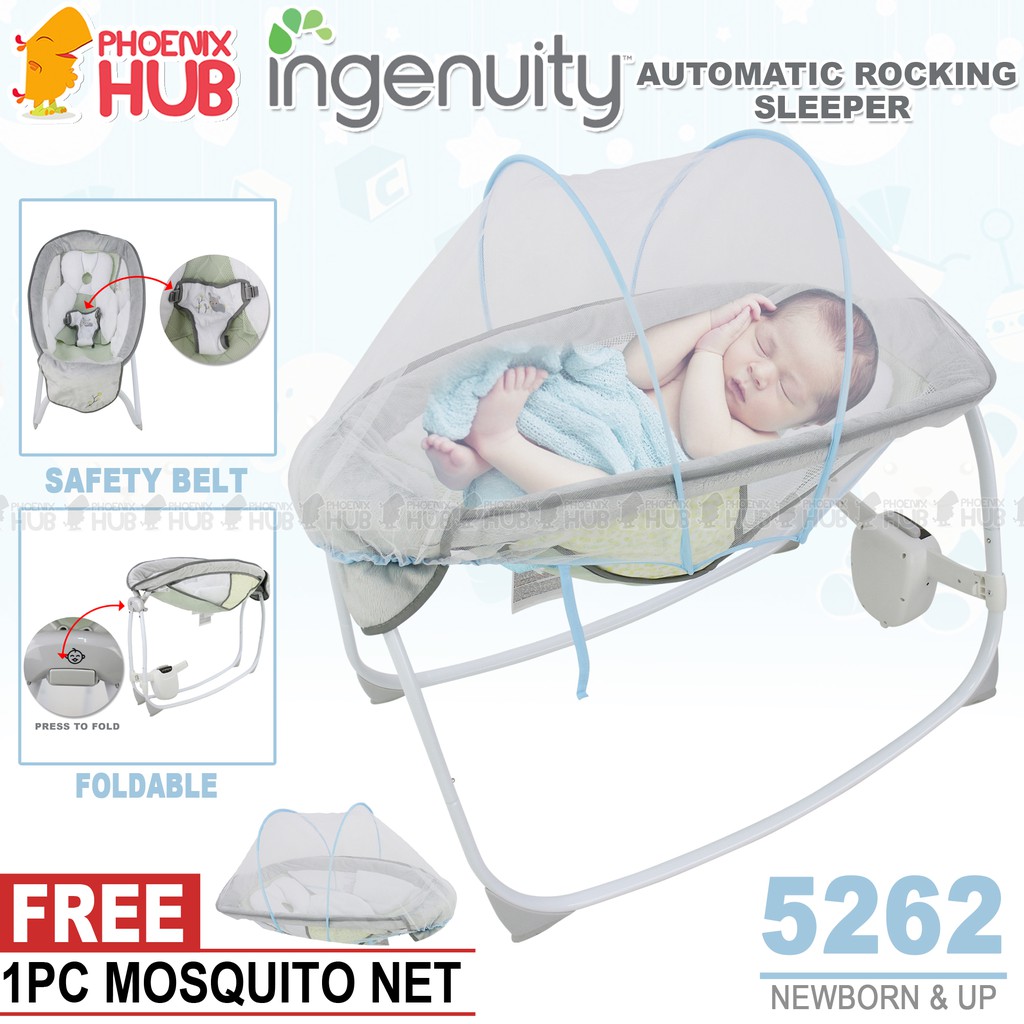 Phoenix Hub 5262 Ingenuity Automatic Rocking Sleeper baby Rocker Gentle