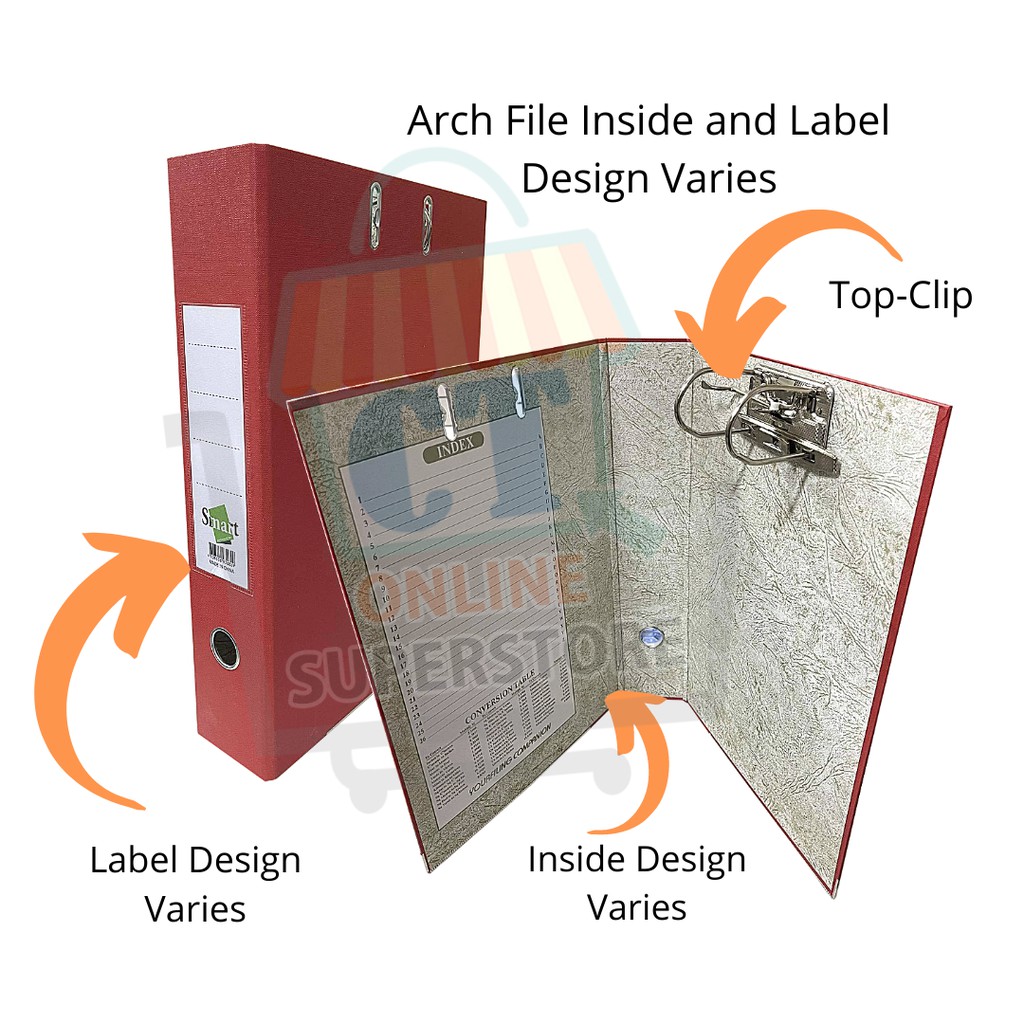 GOOD QUALITY TOPCLIP 3 inch Lever Arch File Folder With 2 Ring Metal